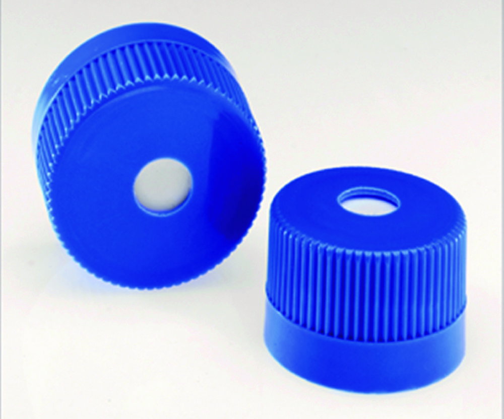 Vented closure 38-430mm sterile, PE-HD, blue, PTFE membrane, pack of 12