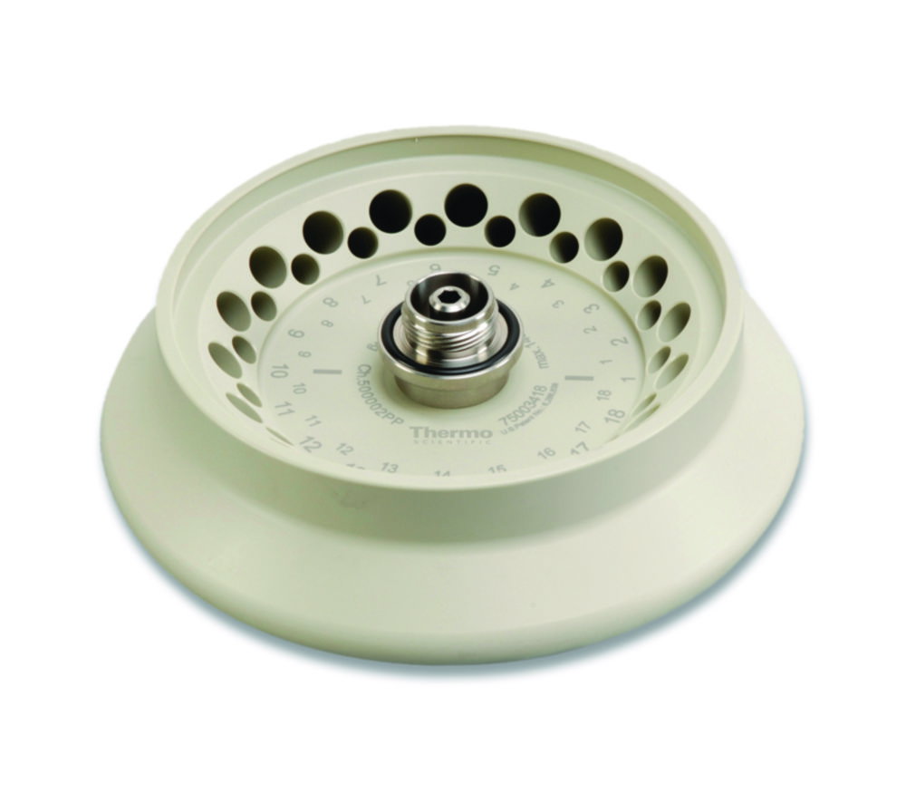 Rotor dual 18 x 0.5 and 18 x 2.0 ml with screw-on lid
