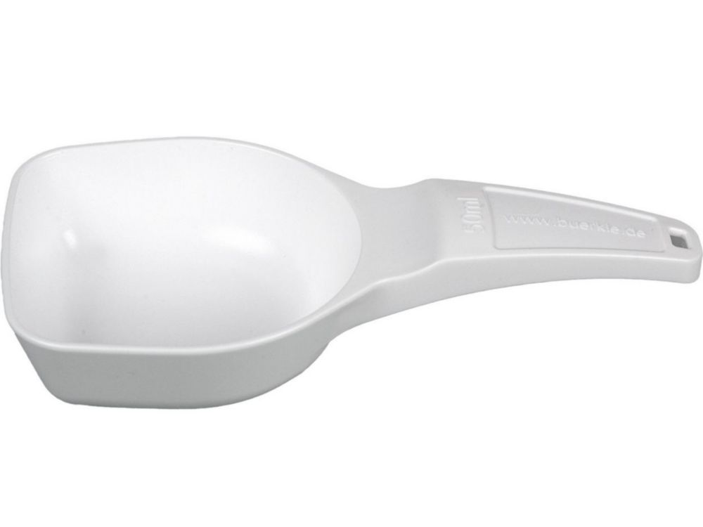 Dosage spoon 50 ml, PS, white, sterile pack of 100
