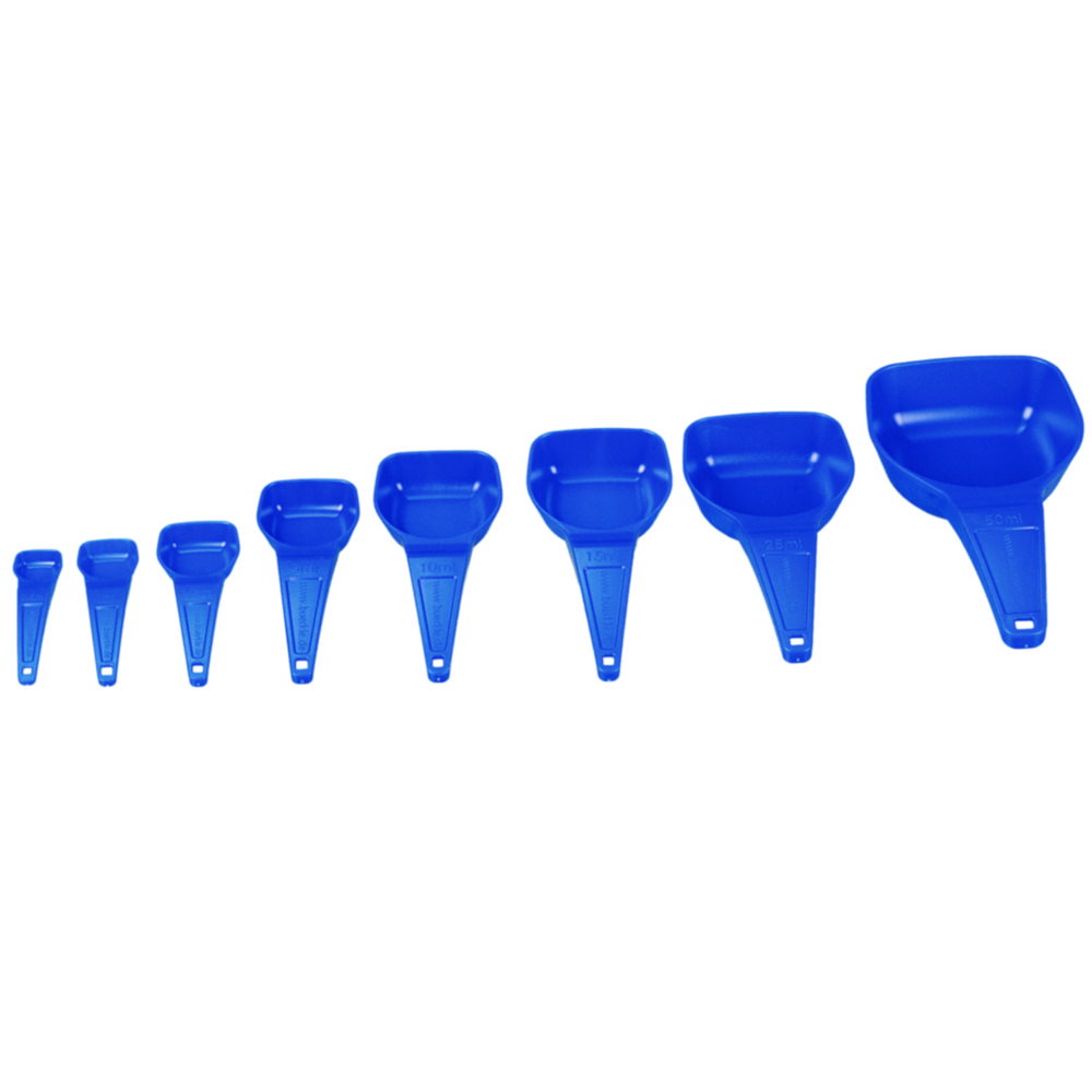 Measuring spoon 15 ml, PS, blue, sterile pack of 100