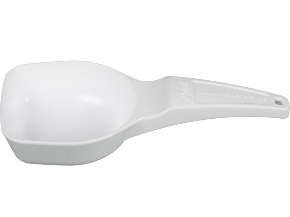 Dosage spoon 25 ml, PS, white pack of 100