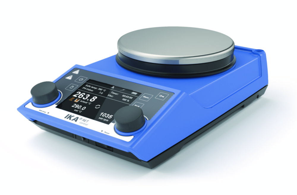 Safety magnetic stirrer RET control-visc S 2 with heating and integr.balance with UK plug