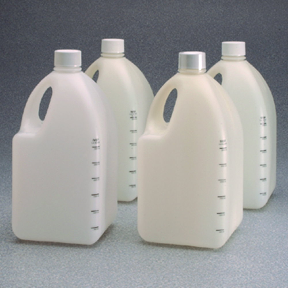 InVitro Biotainer® Bottle 4000ml HDPE, PP screw-cap with silicone insert, sealed with ferrule, sterile, pack of 24