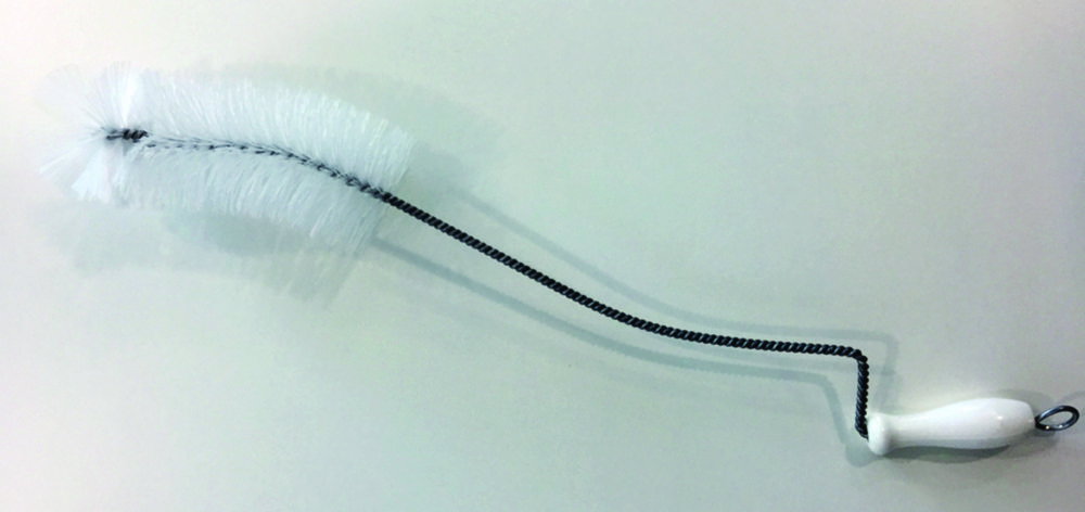 Bottle brushes, bristles with crank handle, 410 x 140 x 55 mm, wire 2.2 mm, bent over