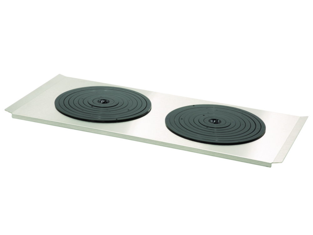 Flat bath cover with 2 openings Ø 190 mm, and set of rings, for PURA 22