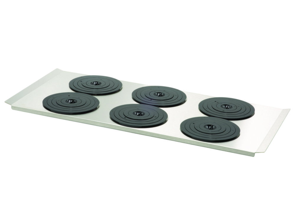 Flat bath cover with 6 openings Ø 92 mm, and set of rings, for PURA 14