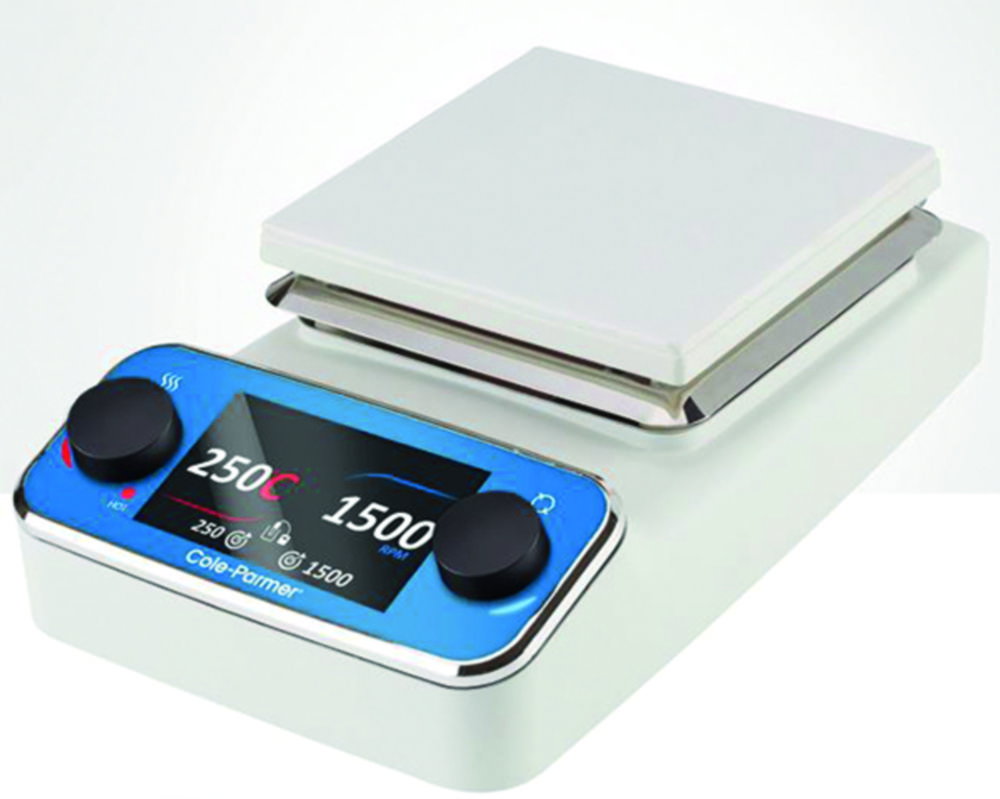 Premium Digital Stirring Hot Plate Ceramic, white, 230 VAC