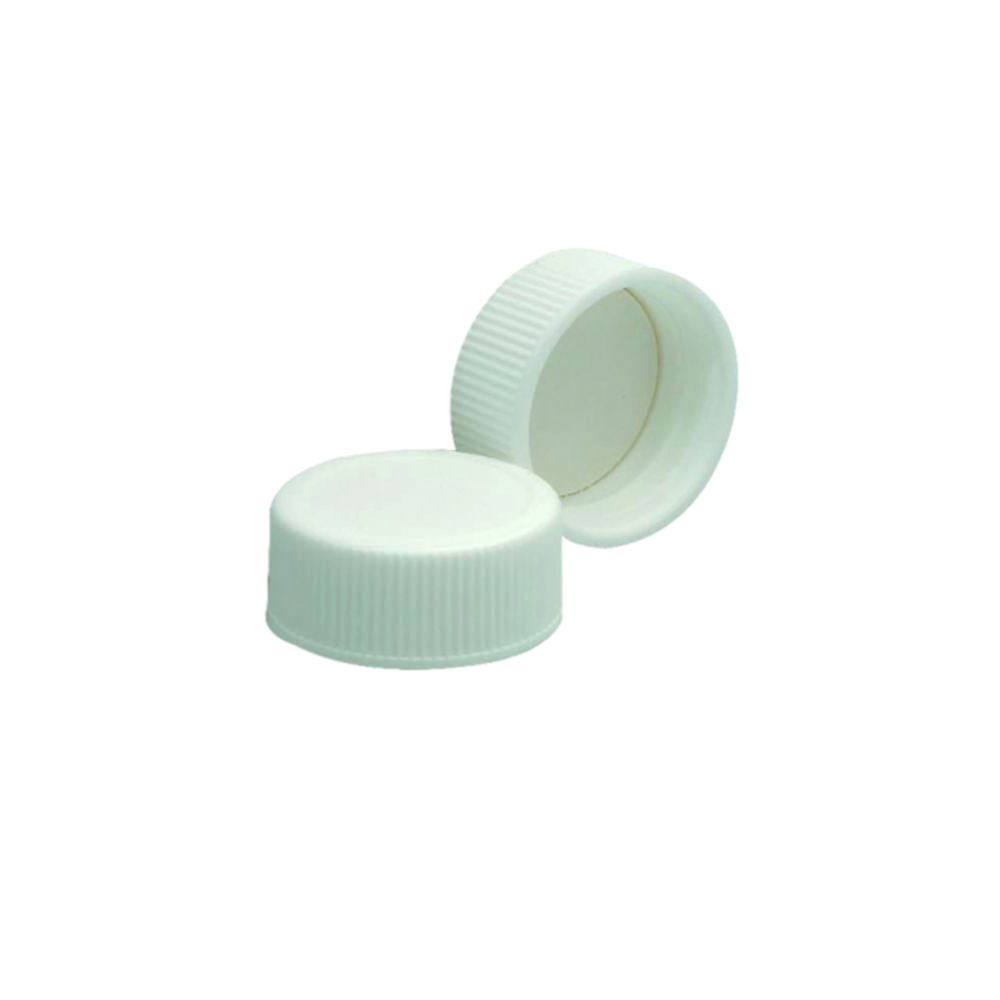 WHEATON-Caps 15-425 PP, white, PTFE-Liner, pack of 144