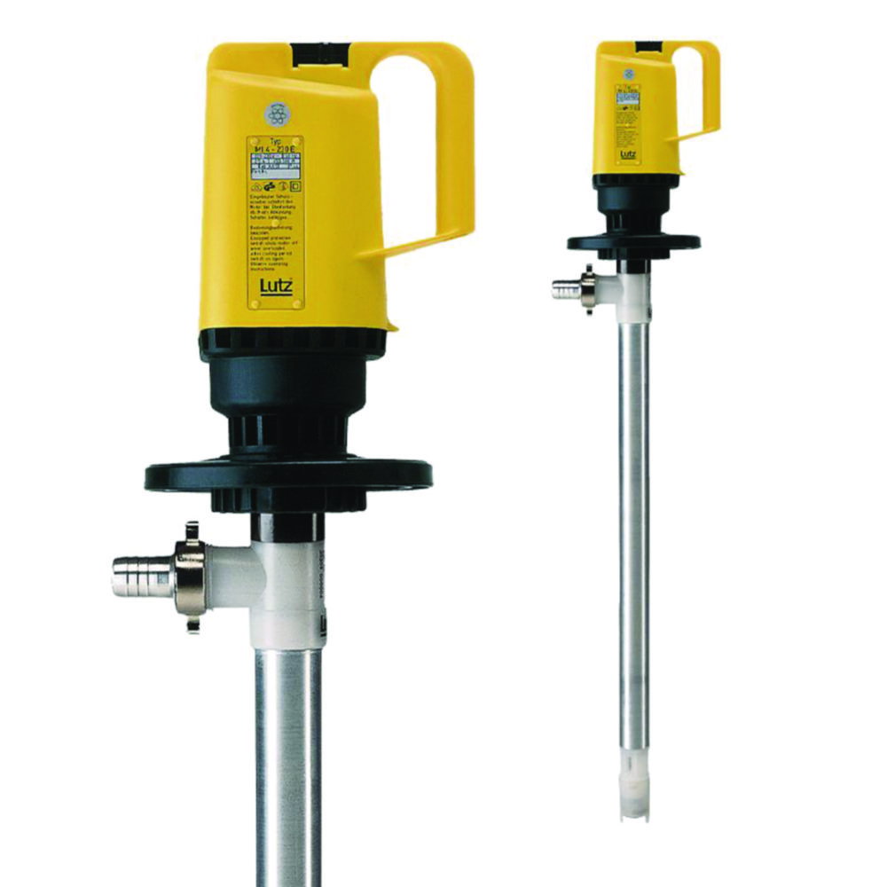 Electrical barrel and container pump "mineral oil" alu, depth of immersion 1000 mm, flowrate 85 l / min., 230 v, 500 W, IP 24