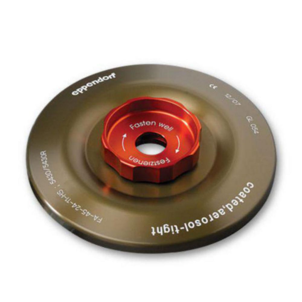 Rotor lid for FA-45-24-11-HS, aerosol-tight, coated