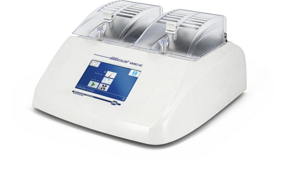 NANOCOLOR Thermoblock VARIO HC with cooling function, 12 holes for round cuvettes O.D.:16mm, aerator,
