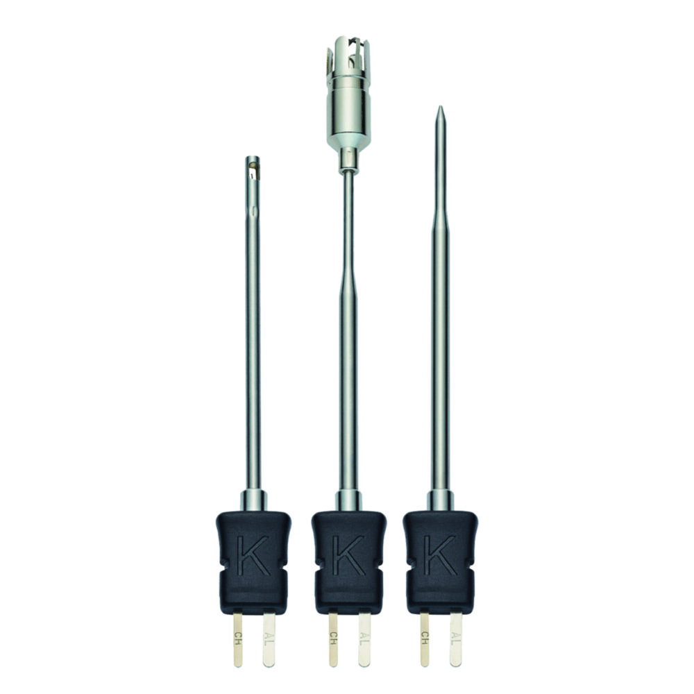 Temperature probe set with air sensor, immersion/insertion sensor and surface probe (TE type-K), 230x44x38mm