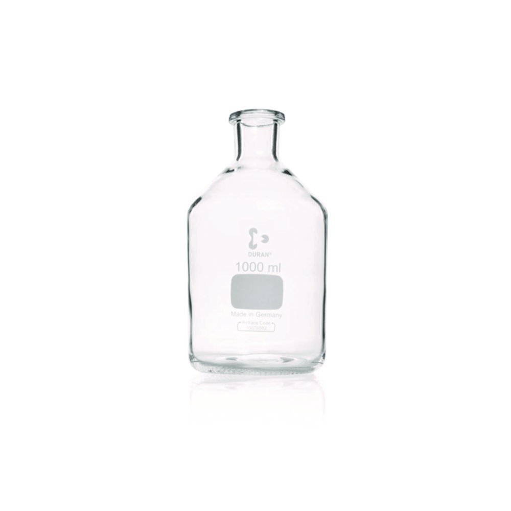 Narrow neck bottle 1 L DURAN, without cap, clear