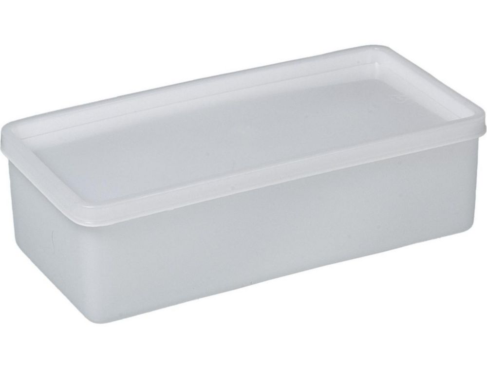 All-purpose can square, 1000 ml suitable for freezing, 207x103x64 mm, PE transparent