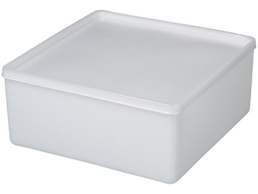 All-purpose can square, 3200 ml suitable for freezing, 208x208x94 mm, PE transparent