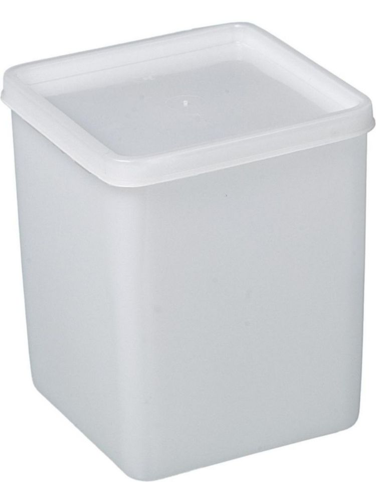 All-purpose can square, 1000 ml suitable for freezing, 103x103x130 mm, PE transparent