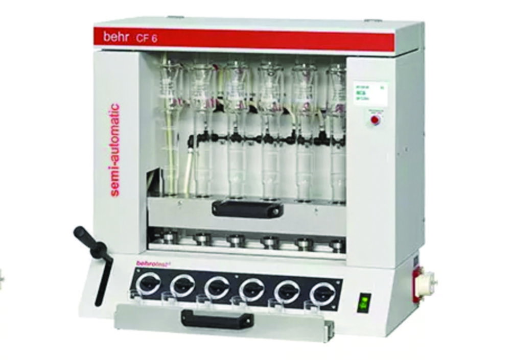 Semi-automatic crude fibre extraction unit CF6 max. 6 sample places