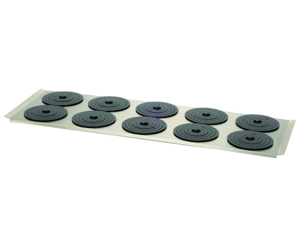 Flat bath cover with 10 openings Ø 115 mm, and set of rings, for PURA 30