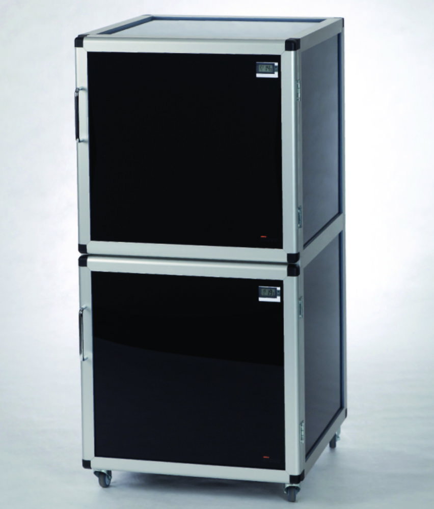 Sicco Maxi 2-Desiccator Black 560x1150x580mm, PMMA/Alu