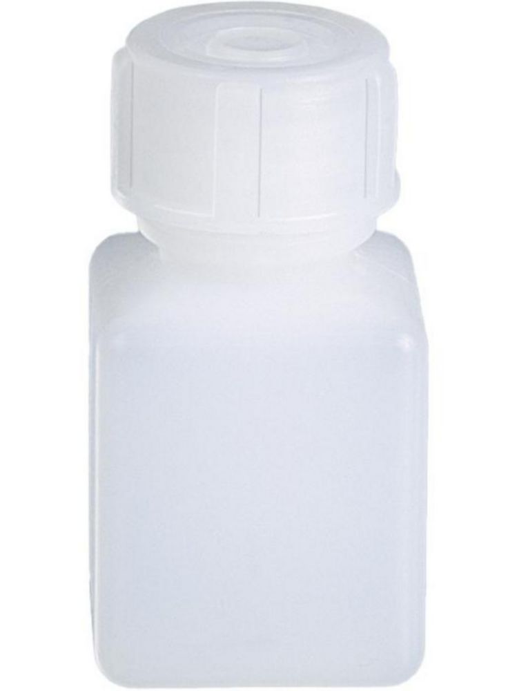 EH-square bottle 20 ml HDPE, square. Floor plan with lid
