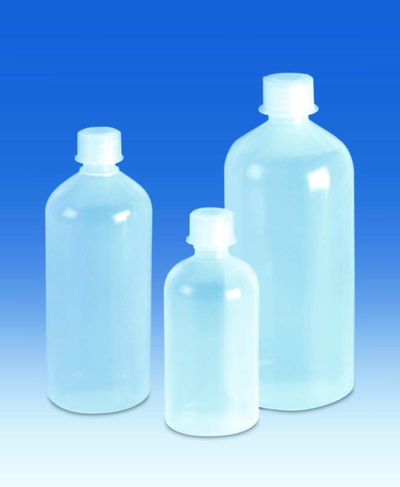 Narrow mouth bottle 250ml, PP with screw cap