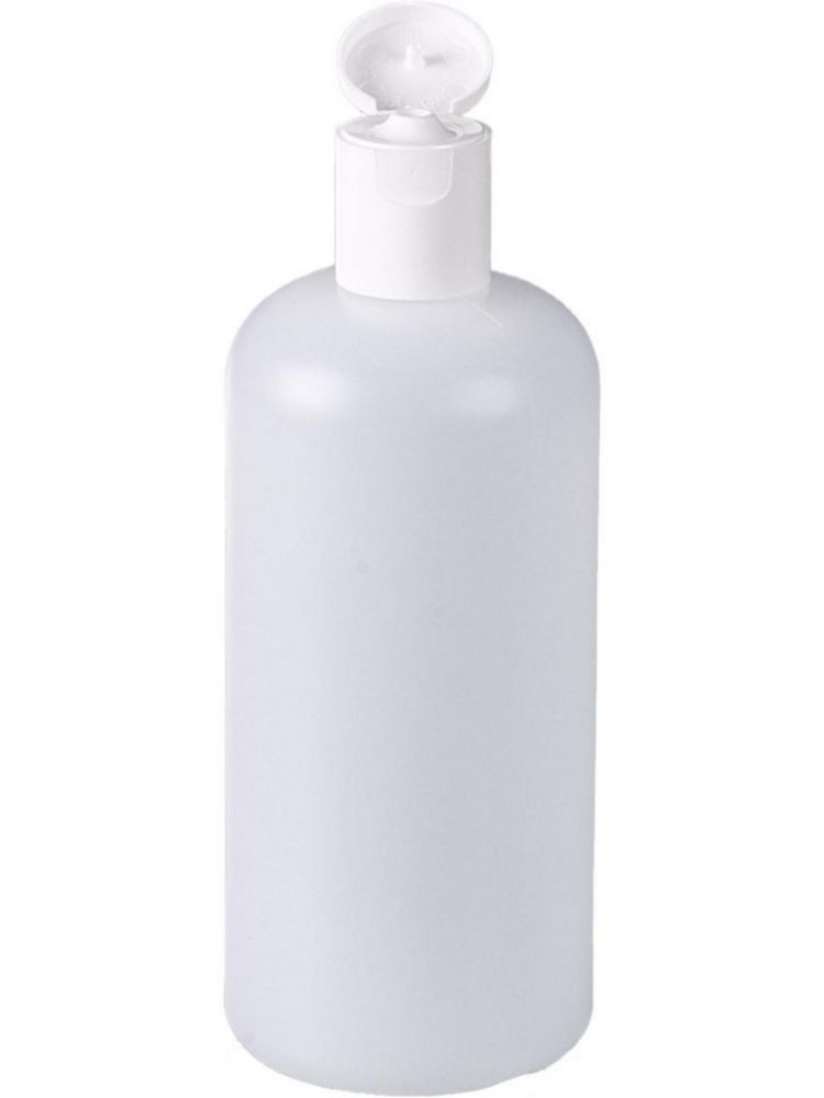 Round bottle 500ml, HDPE w.clap closure