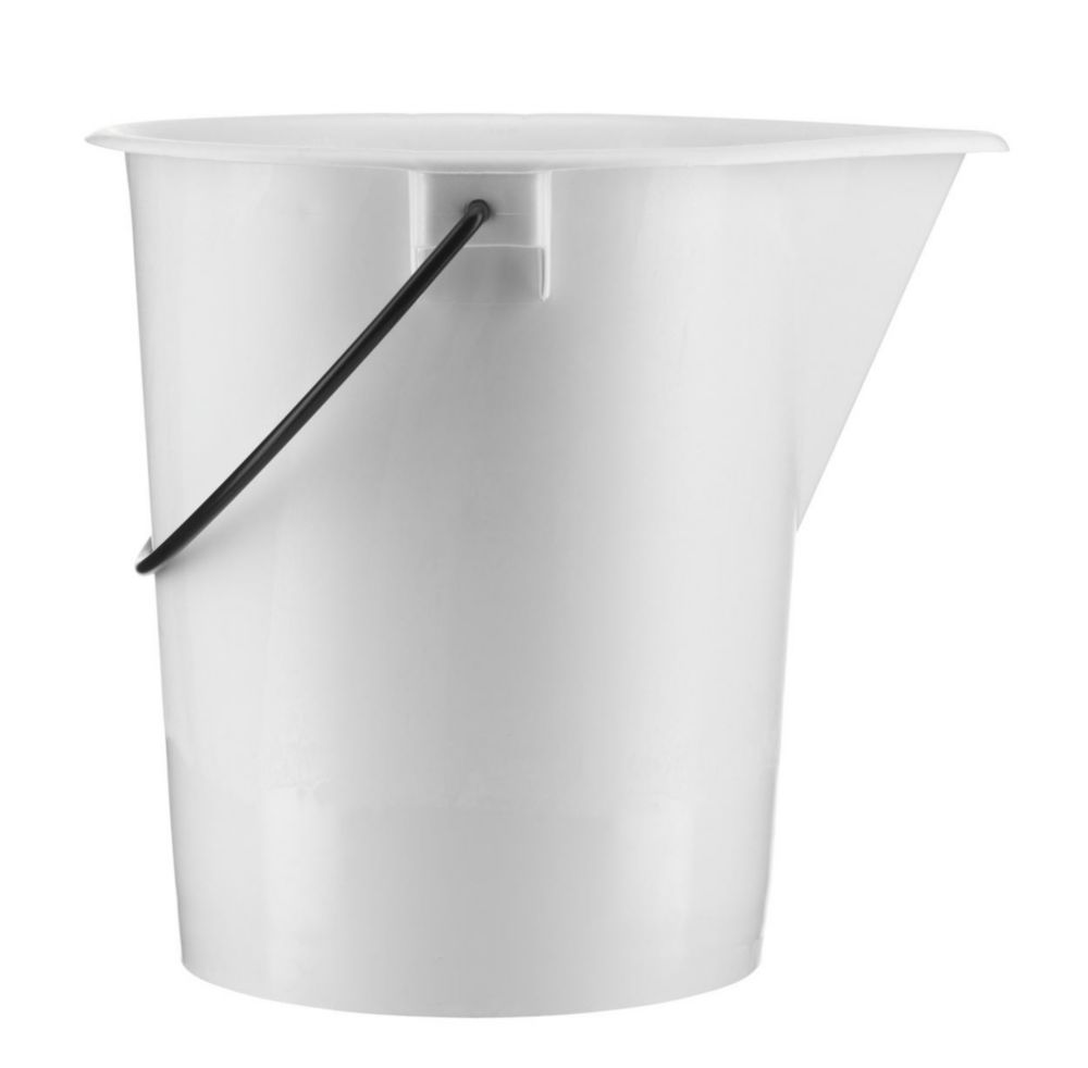 Buckets,PE-HD,with spout and handle,cap. 15 ltrs