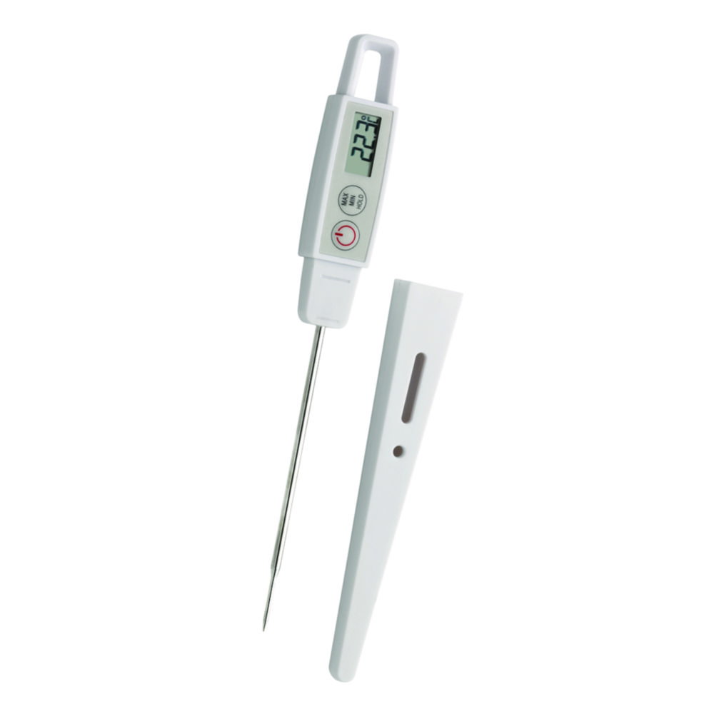 Digital penetration thermometer with ISO-certificate