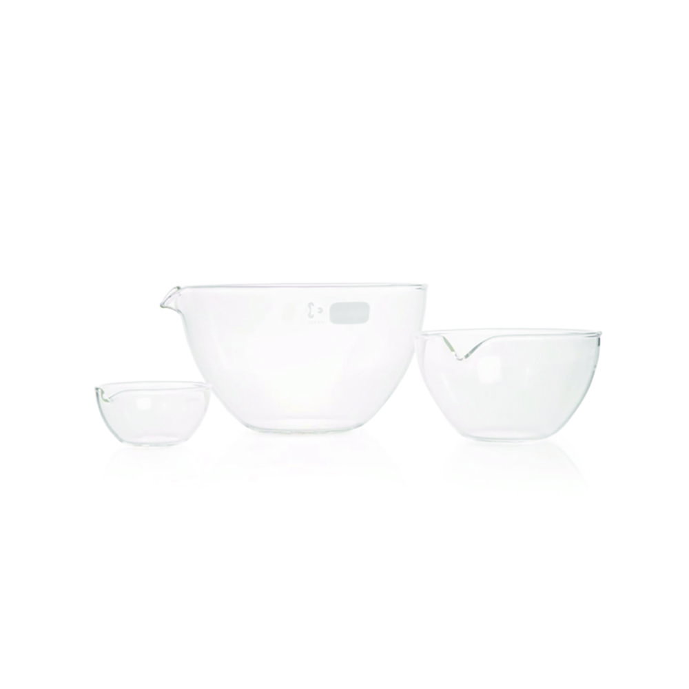 Evaporating basin DURAN®,diam.70 mm,height 35 mm cap. 60 ml,with spout and flat base