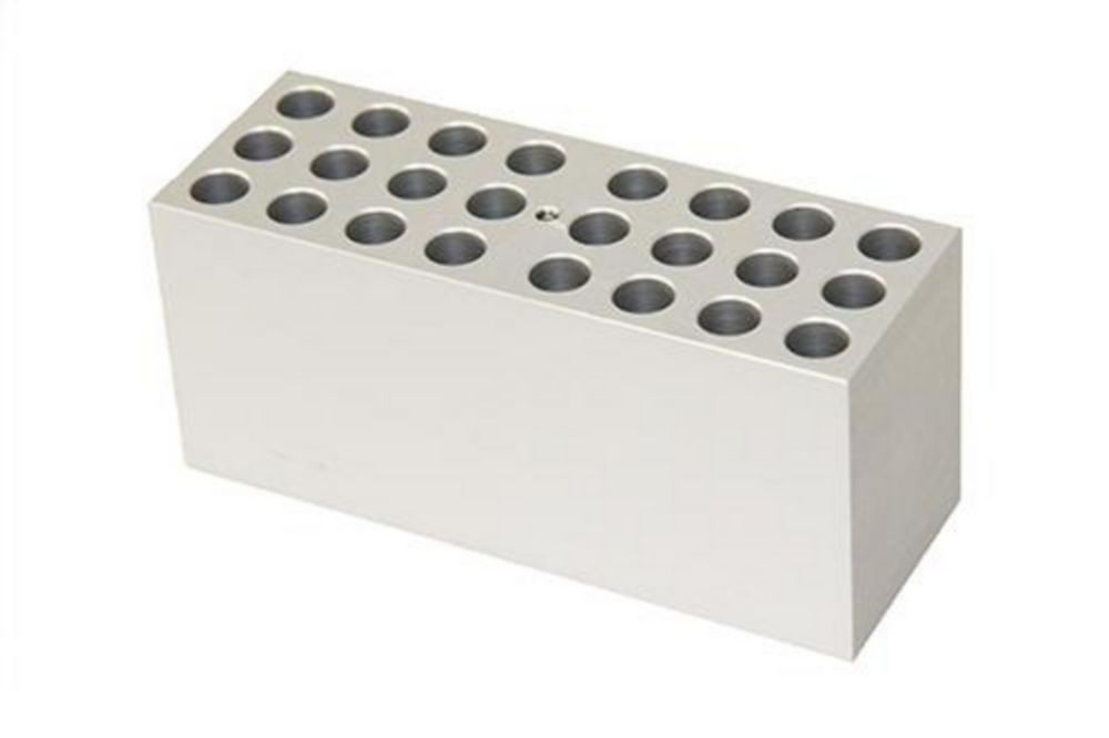 Block QB10 for 24 tubes 10 mm diam. x 50 mm depth
