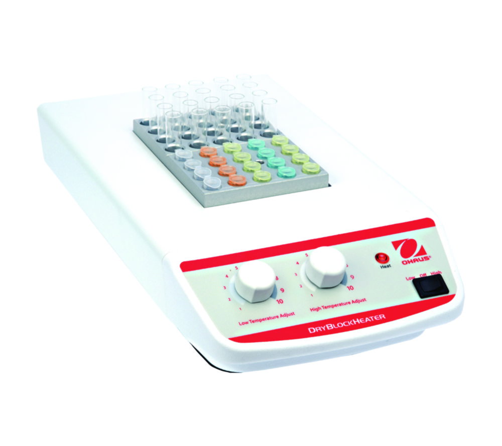 Dry Block Heater, 4 Block, analog, EU-Plug