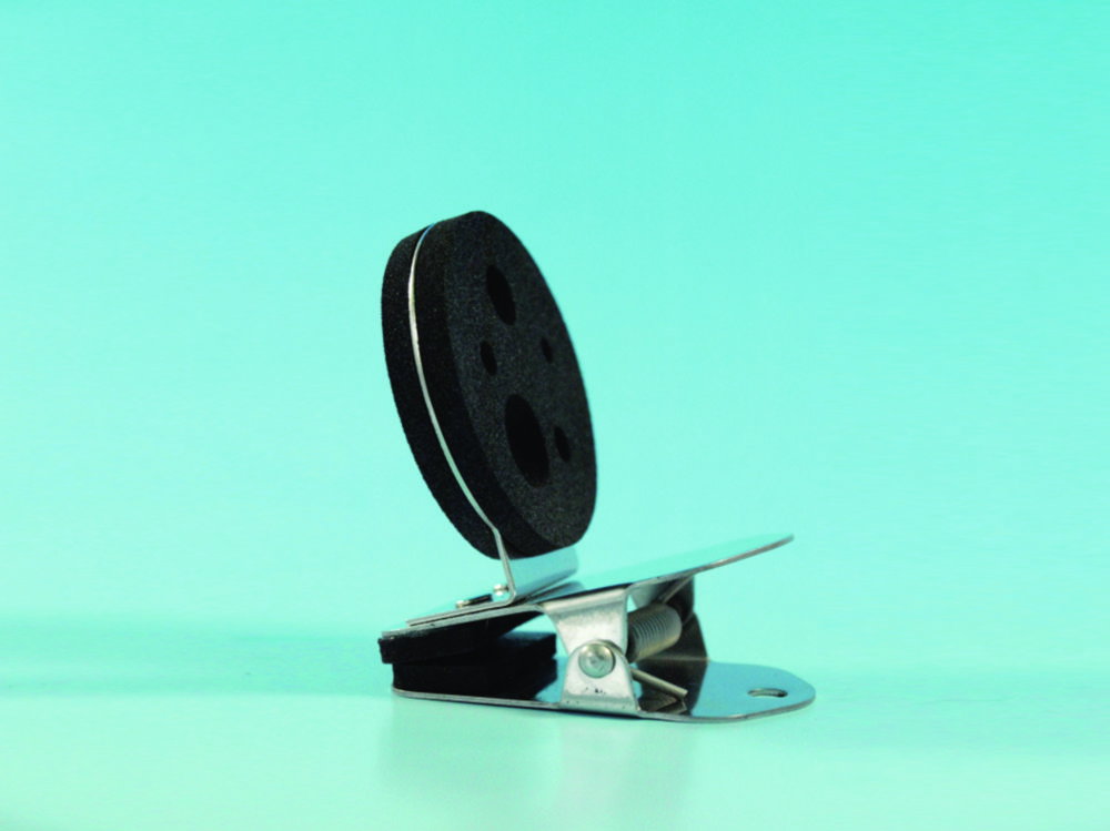 Labo-Clip for holding thermometers etc.