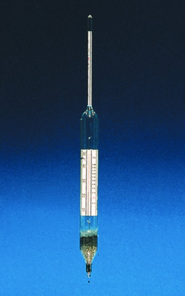Hydrometer Dr. Ammer with blue Wg.-thermometer 1-0/+2 Be : 0,1 ,280 mm