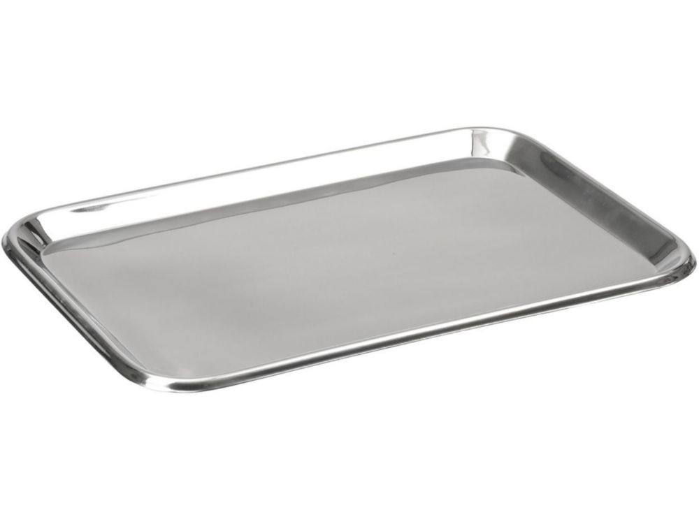 Tray made of stainless steel, V2A 280x180x20mm