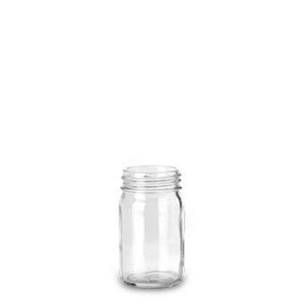Wide neck bottles 100 ml, clear cylindrical, thread 45, pack of 72