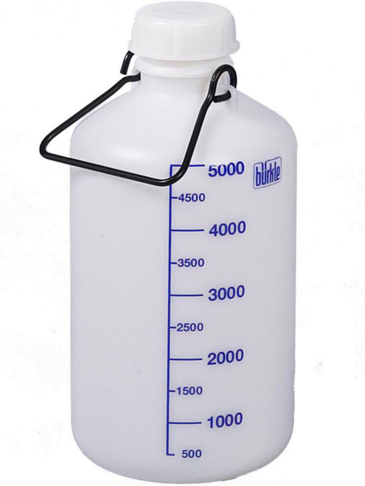 Storage bottle 5 liters HDPE, without threaded ends