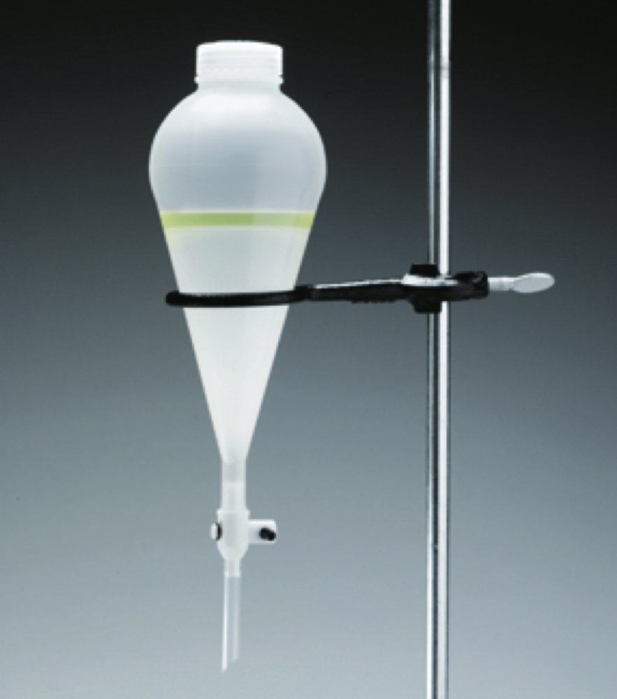 Separating funnel 1000 ml, PP with PE screw-cap and PTFE cone cock