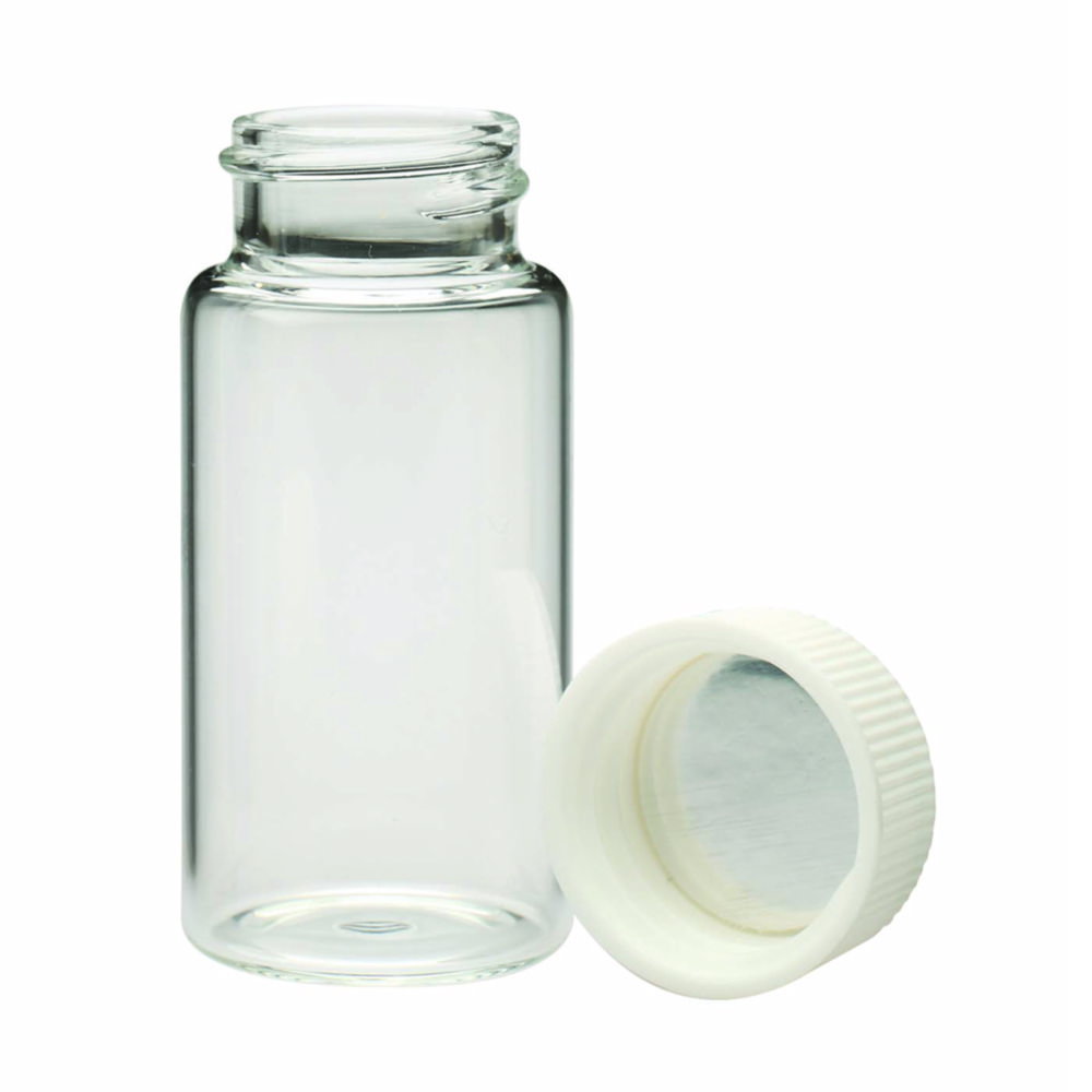 WHEATON-Scintilation vials 20 ml with cap 22-400, metal  (986581) insert, pack of 500