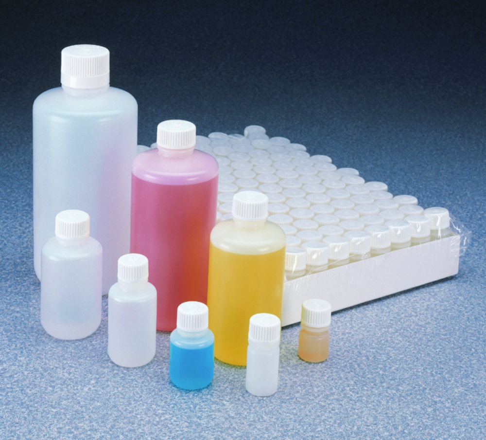 Narrow-mouth bottle 250 ml HDPE, with closure