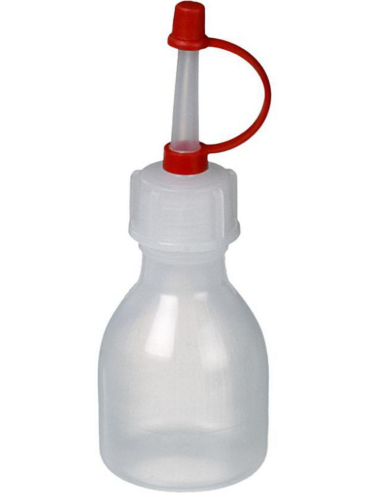 Narrow neck bottle 20 ml, LDPE with drop closure and cap
