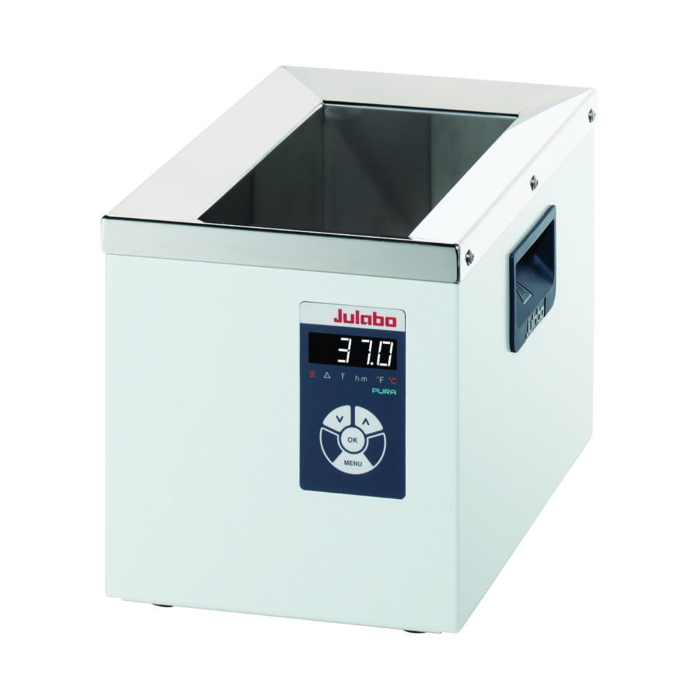 Water bath PURA 4, 0.8...4.5L temperature range: +18...+99,9°C heat output 0.5kW, 21x35x22cm