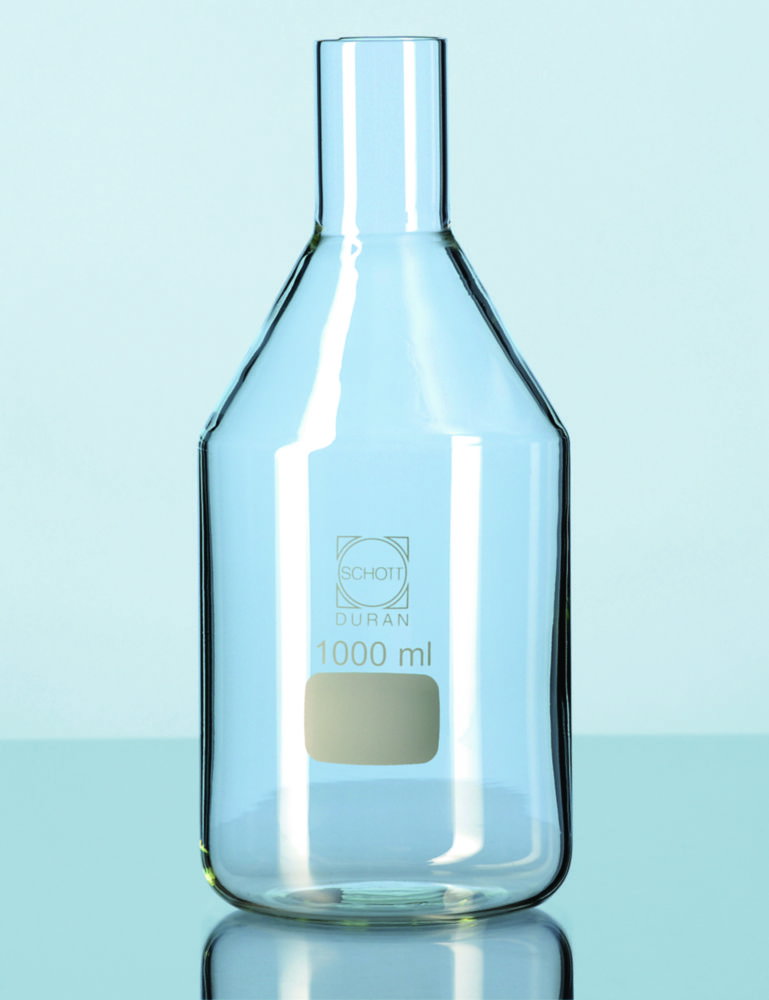Culture media bottle 300 ml with straight neck, neck dia. 38 mm for metal caps, DURAN®