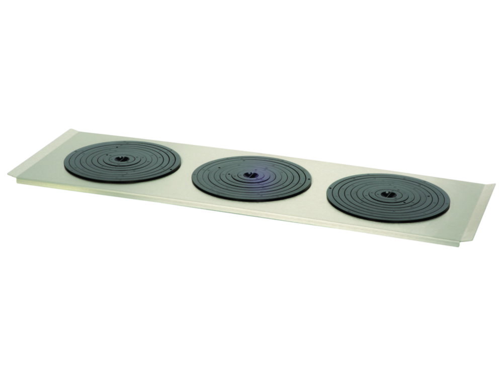Flat bath cover with 3 openings Ø 190 mm, and set of rings, for PURA 30