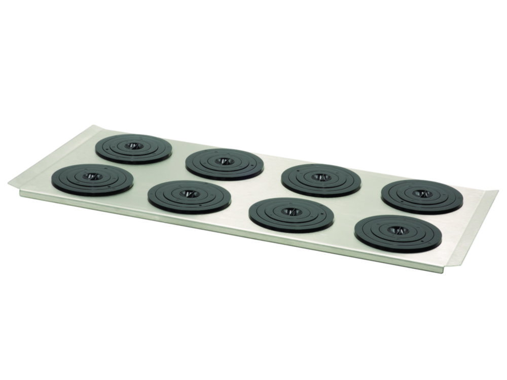 Flat bath cover with 8 openings Ø 92 mm, and set of rings, for PURA 22