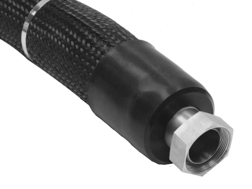 3.00 m metal tubing, triple insulated with 2 fittings, M38x1,5 female (-100...+350°C)