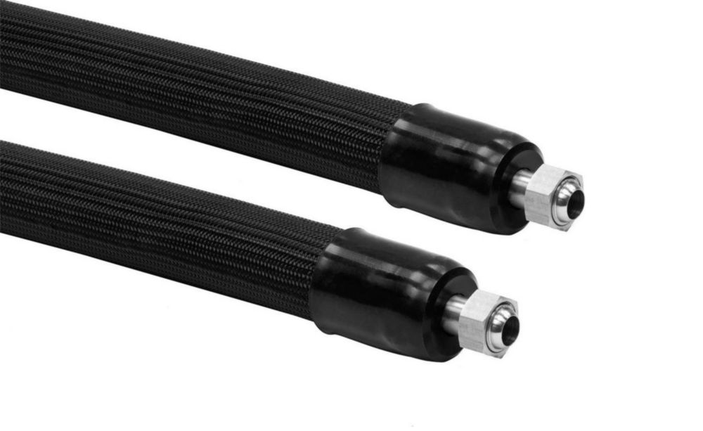 1.5 m metal tubing, triple insulated 2 fittings M24x1.5 inside (-100...+350°C)