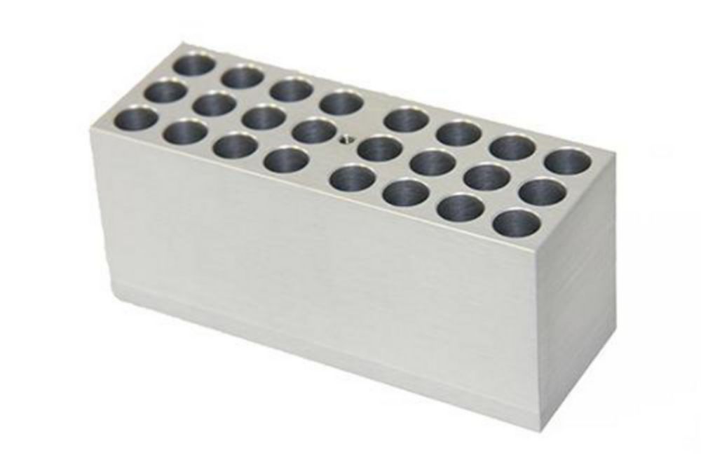 Block QB12 for 24 tubes 12 mm diam. x 50 mm depth