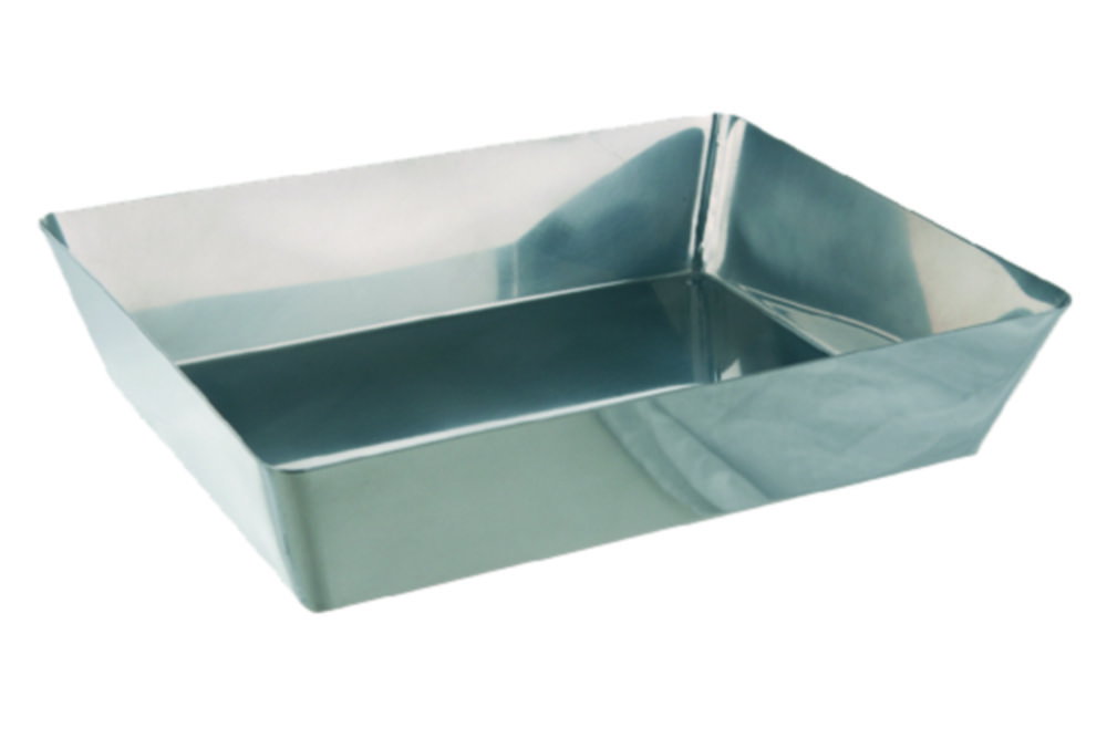 Laboratory tray 190x140x50 mm 18/10-steel