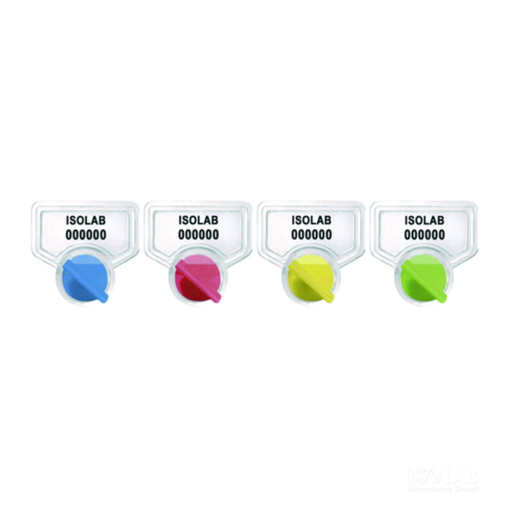 Security seal blue for wide-neck bottles pack of 10