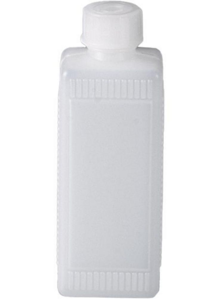 Narrow neck-square bottle 100 ml HDPE, rectangular plan with lid